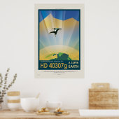 Super Earth Tour - Retro NASA-reisposter Poster (Keuken)