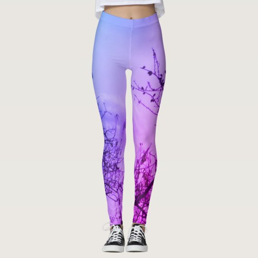 Super eco stijl stretch dames leggings (Voorkant)