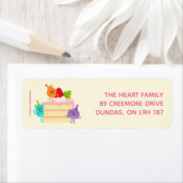 Super eenvoudig | Bumble Nums Verjaardagstaart Etiket