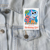 Super eenvoudig | Finny the Shark Confetti Verjaar Button (Insitu)