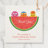 Super eenvoudig | Noodle & Pals Watermelon Party Bedankjes Labels (Achterkant)