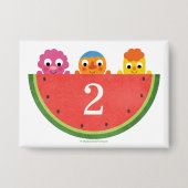 Super eenvoudig | Noodle & Pals Watermelon Party Button (Voorkant)