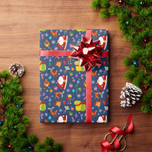 Super eenvoudige Rhymington Holiday Karakterpatroo Cadeaupapier