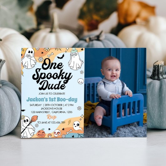 Super Éffrayant Un Fantôme 1er Invitation annivers