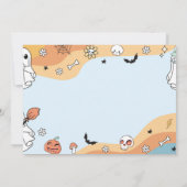 Super Éffrayant Un Fantôme 1er Invitation annivers (Dos)