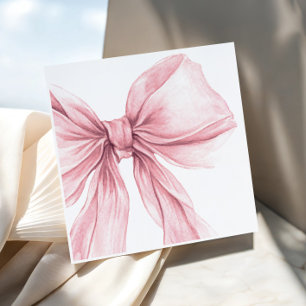 Super Elegant Blush Pink Bow Girl Verjaardag Servet