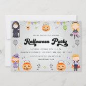 Super Enfants Halloween Costume fête Invitation d' (Devant)