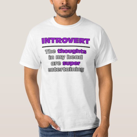 Super Entertainment Introvert T-Shirt (Voorkant)