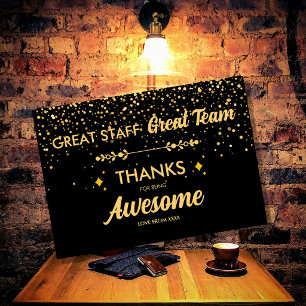 Super Équipe Super Personnel Merci Signe Employé