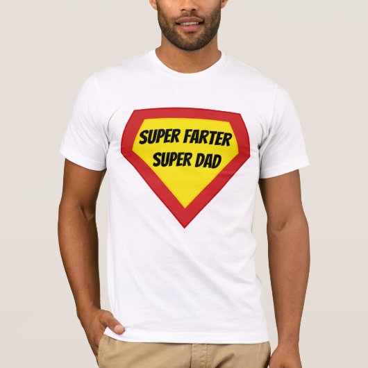 Super Farter Super Pap T-shirt (Voorkant)