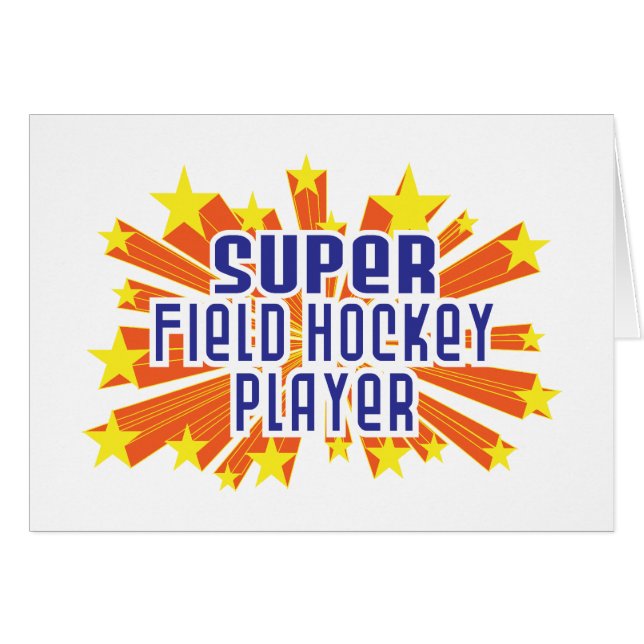 Super Field Hockey Player (Voorkant Horizontaal)