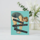 Super Flexible Funny carte postale Vintage (Debout devant)