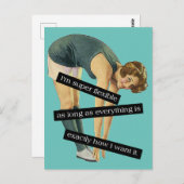 Super Flexible Funny carte postale Vintage (Devant / Derrière)