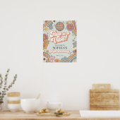 Super Floral 5e anniversaire Affiche de bienvenue  (Cuisine)