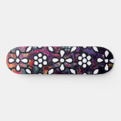 Super Floral Grunge Art Skateboard (Horz)