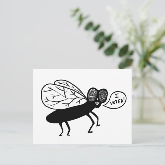 Super Fly zegt dat ik heb gestemd! Briefkaart (Staand voorkant)