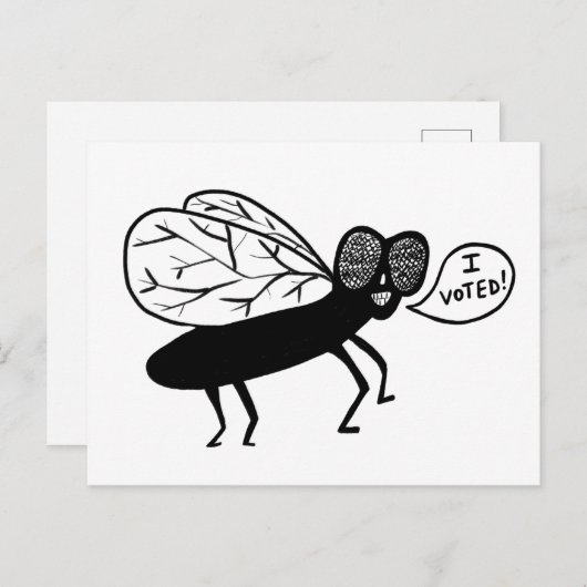 Super Fly zegt dat ik heb gestemd! Briefkaart (Voorkant / Achterkant)