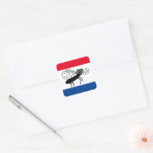 Super Fly zegt dat ik heb gestemd! Rood wit Blauw Vierkante Sticker (Envelop)