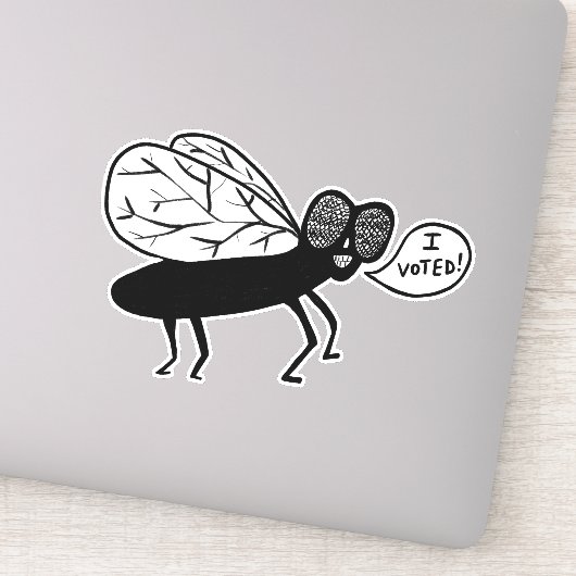 Super Fly zegt dat ik heb gestemd! Sticker (Detail)