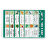 Super Foods for Dogs Fridge Magnet (Horizontal)