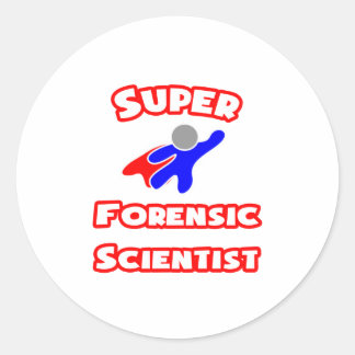 Super forensisch wetenschapper ronde sticker