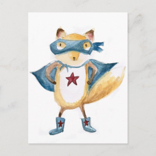 Super Fox. Briefkaart (Voorkant)