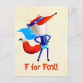 Super Fox Briefkaart (Voorkant)