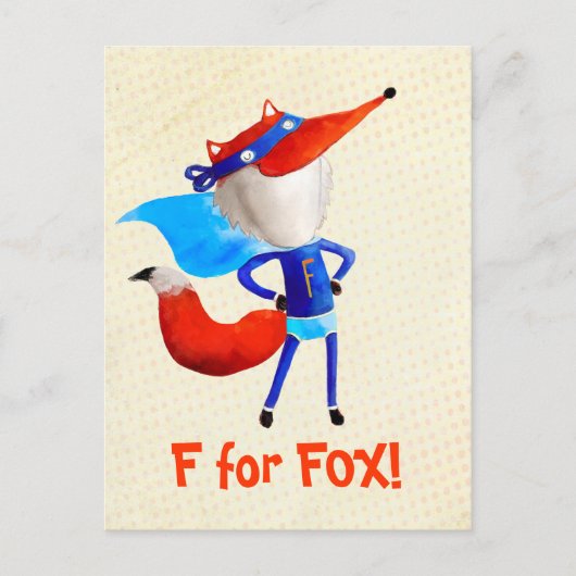 Super Fox Briefkaart (Voorkant)