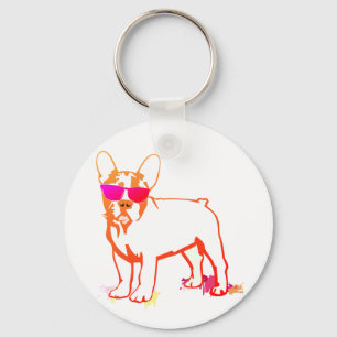 Super Franse Bulldog Sleutelhanger