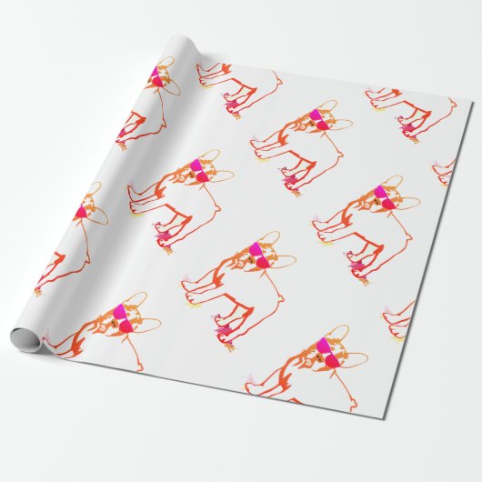 Super Frenchie Bulldog Cadeaupapier (Uitgerold)