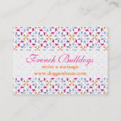 Super Frenchie Bulldog Visitekaartje (Achterkant)