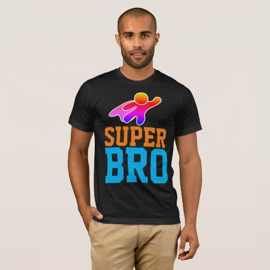 SUPER FRÈRE SUPER HERO T-Shirts (Devant entier)