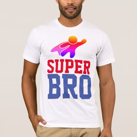 SUPER FRÈRE SUPERHERO T-Shirts (Devant)
