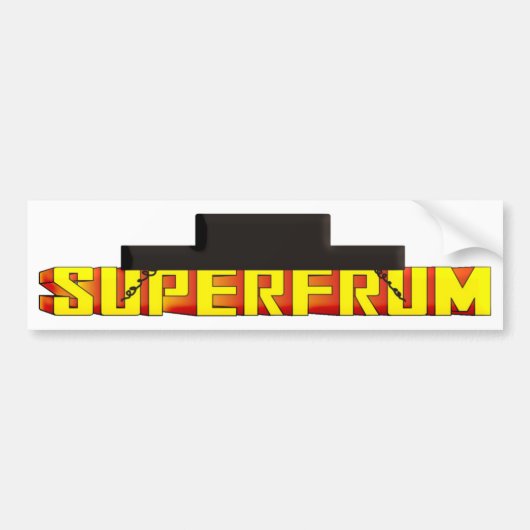 Super Frum Bumpersticker (Voorkant)