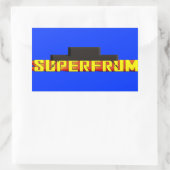 Super Frum Rechthoekige Sticker (Tas)