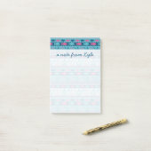 Super Fun Fish and Sailboat Pattern | Nam toevoege Post-it® Notes (Op bureau)