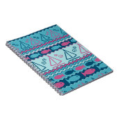 Super Fun Fish and Sailboat Pattern Notitieboek (Rechterzijde)