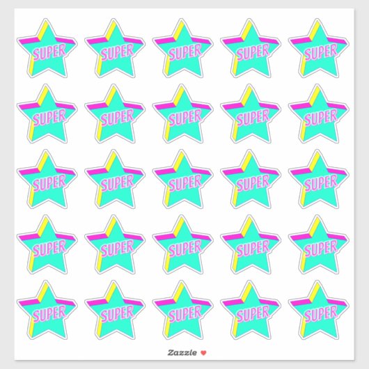 Super Fun Star Teacher Reward Commentaar Stickers (Vel)