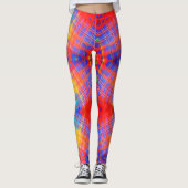 Super Funky Abstrait Arc-en-ciel Leggings (Devant)