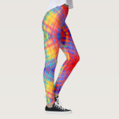 Super Funky Abstrait Arc-en-ciel Leggings (Droite)
