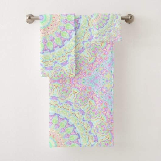 Super Funky Boho Hippie arc-en-ciel Abstrait Manda (En situation)