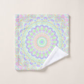 Super Funky Boho Hippie arc-en-ciel Abstrait Manda (Gant de toilette)