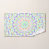 Super Funky Boho Hippie arc-en-ciel Abstrait Manda (Serviette à main)