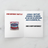 Super Funny Bidenisms Carte d'anniversaire (Intérieur)