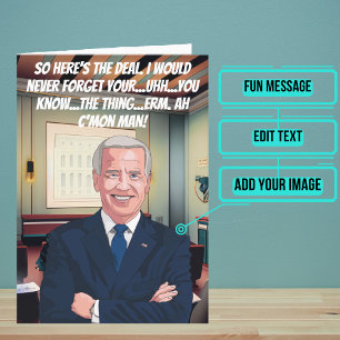 Super Funny Bidenisms Carte d'anniversaire