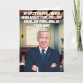 Super Funny Bidenisms Verjaardag Kaart (Voorkant)
