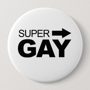 Super Gay (2) Ronde Button 4,0 Cm