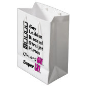 Super Gay Medium Cadeauzakje (Voorkant Gekanteld)