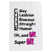 Super Gay Medium Cadeauzakje (Voorkant)