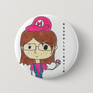 Super Geek Girl Ronde Button 5,7 Cm